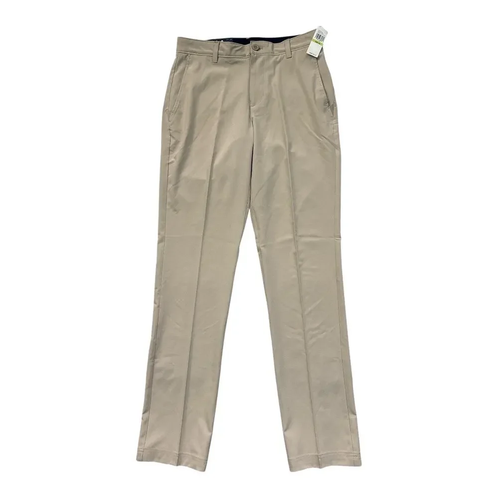 IZOD Men's Golf Swingflex Slim Fit Pant Khaki Size 30W x 34L Stretch Flat Front